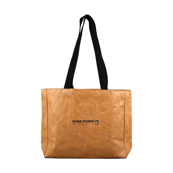 Quality Vintage Dupont Paper Handbag Customized With Colorful LOGO Tyvek Non-Tearable And Washable for sale