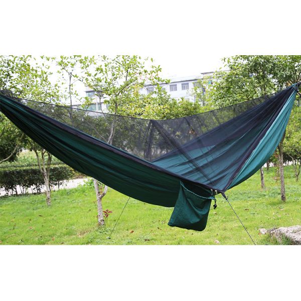 Automatic Opening Portable Camping Hammock , Nylon Double Person Camping Hammock