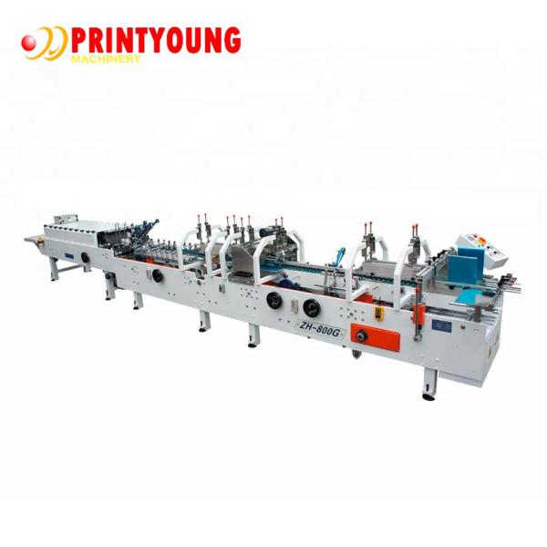 Quality ZH-880G 220m/Min Automatic Folder Gluer With Crash Lock Bottom for sale