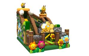 Colourful Inflatable Honeybee Fun Amusement Park With CE UL Certification