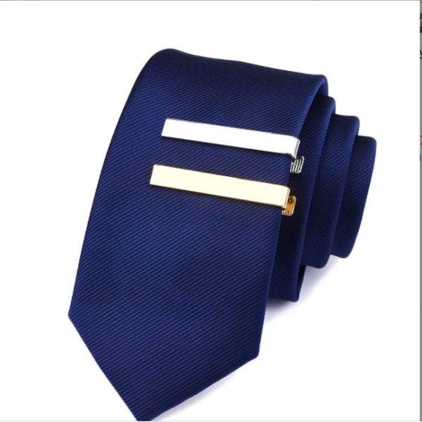Custom Mens Engraved Tie Clips Logo Stainless Steel Necktie Clip
