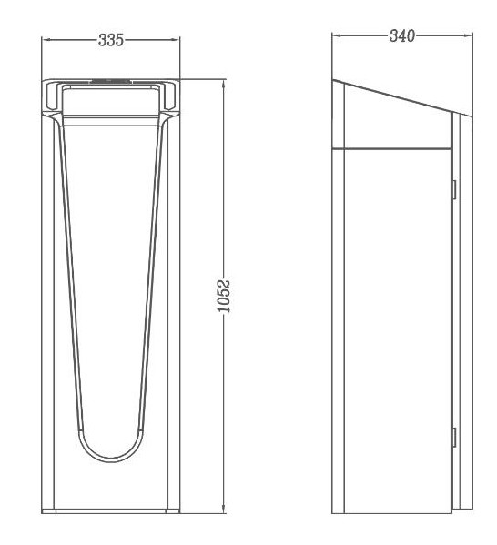 Super Torque Traffic Barrier Gate , Swing Arm Barrier Gate DC Servo 0.9 - 5s Adjustable