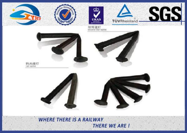 Quality 4.6 Grade Railroad Track Spikes Track Dog Spikes With 90 Degree Cold Bending for sale
