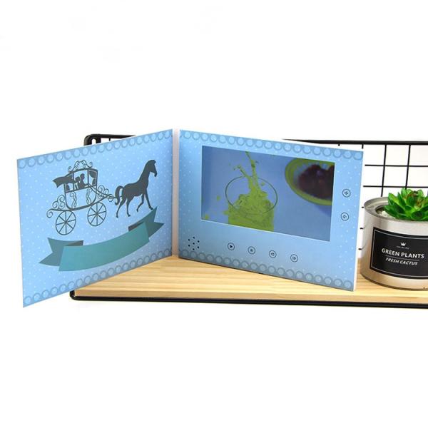 Quality Fashionable Digital Lcd Video Business Cards 7 Inch  Built - In Speaker for sale