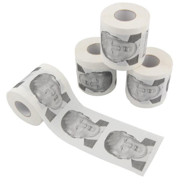 Quality Trump Head Pattern Mixed Pulp Tissue Paper Roll for sale
