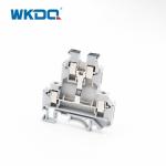 2 Level Din Rail Screw Wiring Terminal Blocks With Equipotential Bonder