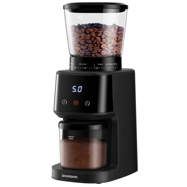 Quality 275g Espresso Electric Conical Burr Coffee Grinder Automatic Anti-Static for sale
