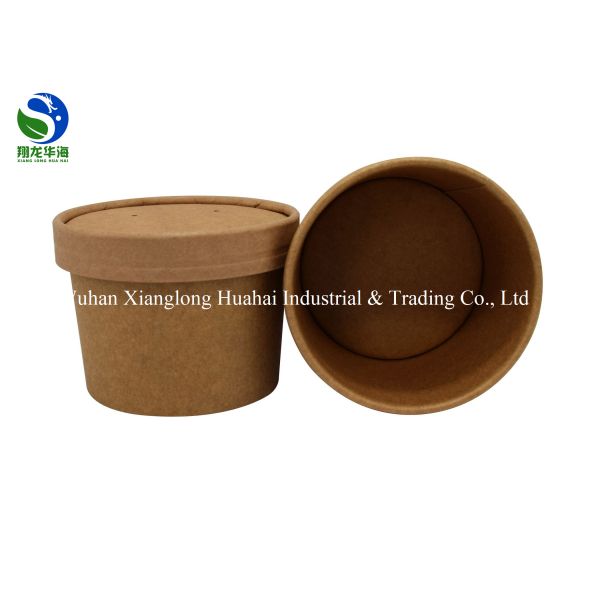 Wholesale disposable reusable custom printed food packing for popcorn soup ice cream fried chicken white paper bucket wi