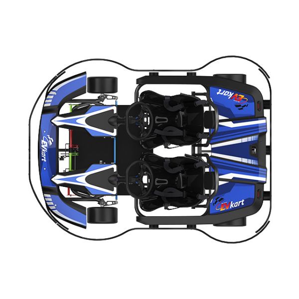 12Nm Single Motor 3500KW Double Seater Go Kart For Amusement Park