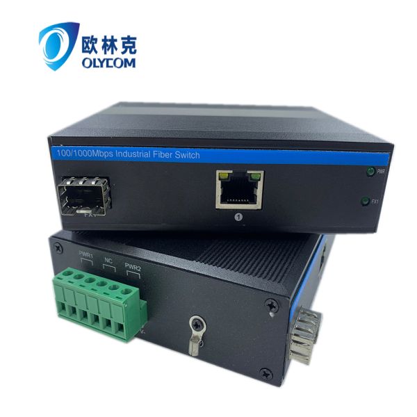 Rugged Media Converter Poe 15.4W 30W 10/100m Fast Ethernet Unmanaged Ce Din Rail