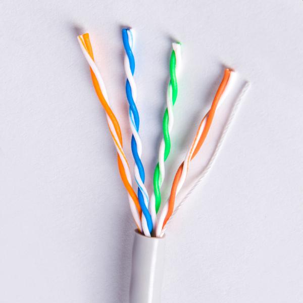 Quality Ethernet cat5e lan cable CCA 24AWG 4P cat5e utp network cable 305m for sale