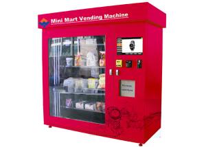 Automatic Mini Mart Vending Machine , 19 Inch Touch Screen Adjustable Mini Mart Coin Vending Machine