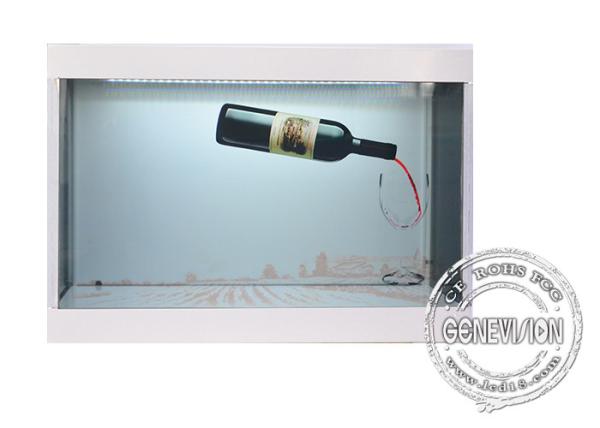 Quality 32" Magical Industrial Transparent Lcd Showcase SD card update Advertising Box in High Brightness of 500cd/m2 for sale