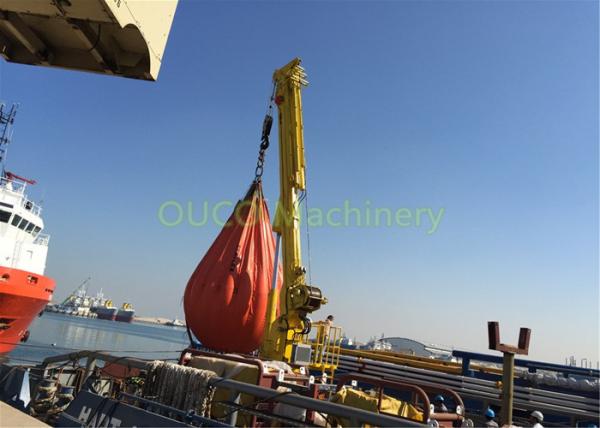 Quality Steel Telescopic Boom Crane , Hydraulic Marine Pedestal Crane Loading Cargoes for sale