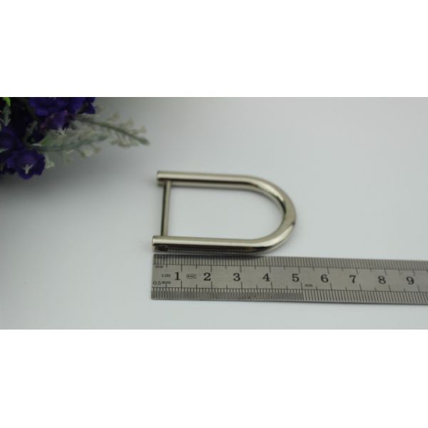 Personality design three-piece suit silver color metal accessories zinc alloy rectangle bag locks