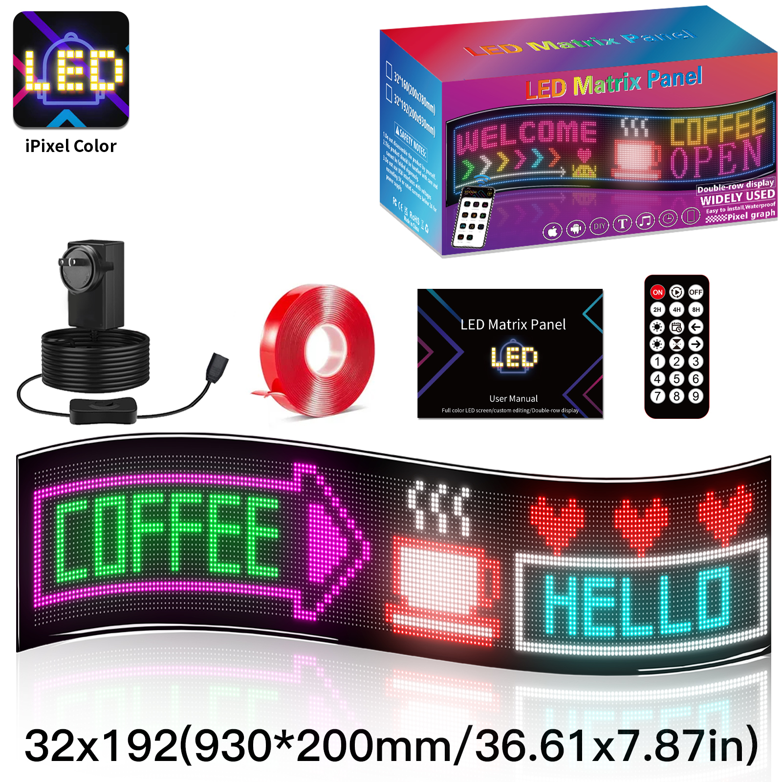 3500 Nits Brightness 100 Lifetime LED Flexible Matrix Panel Screen with Flexible Display and 16*96plus Pixel Size