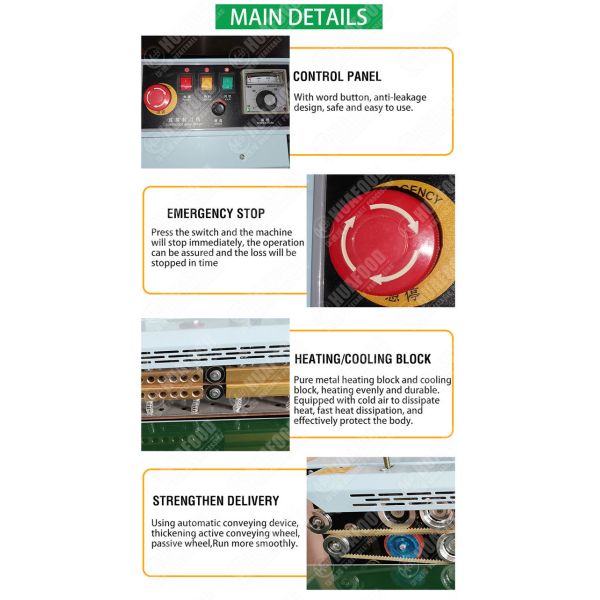 Thickness 0.08mm 80W SS304 Vacuum Sealing Machine