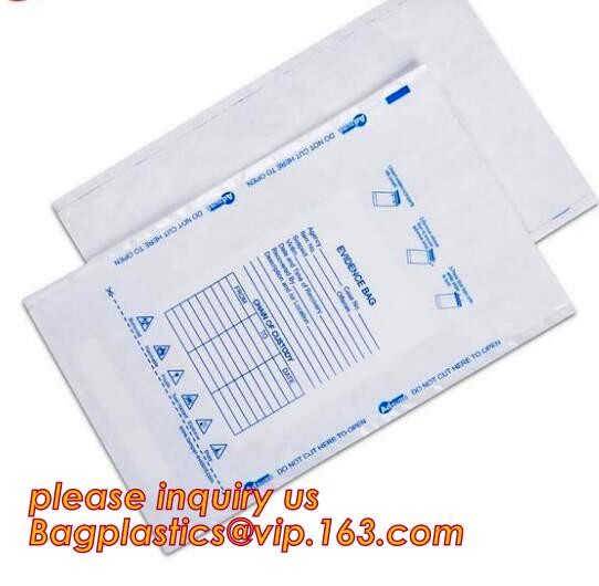 money locking security bag courier plastic bag, plastic self adhesive evidence bag/security bag, Temper-Evident Bags, De