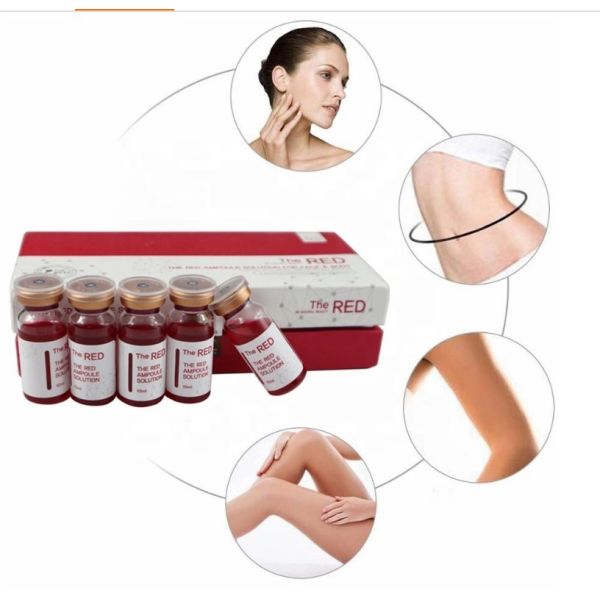 5*10 ml RED Ampoule Solution Lipo Lab Ppc Slimming Injectable