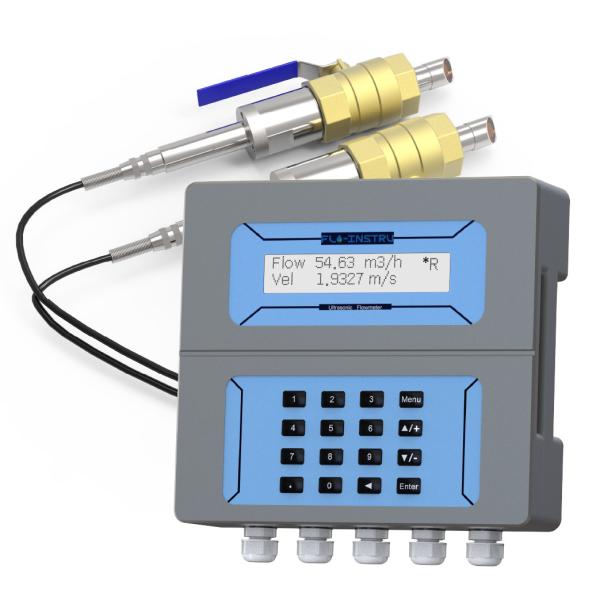 ST505 Stationary Ultrasonic Flowmeter with Insertion Transducer High Accuracy