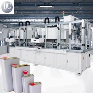 China High Speed 40cpm 1liter Rectangular Tin Making Machine Food Oil Tin Package Production Line on sale