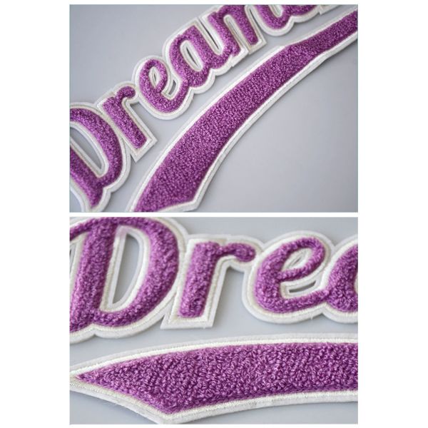 Brand Logo Custom Embroidered Sew On Patches For College Uniform OEM