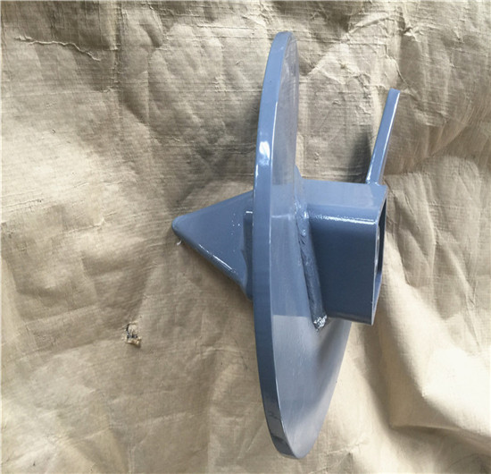 Grey Painted Grounding And Earthing Products Welded Power Driven Ground Screw Anchor