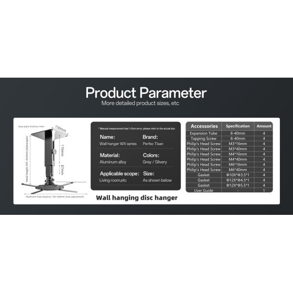 Multifunction Projector Bracket Ceiling Mount Retractable Projector Ceiling Brackets Rotatable