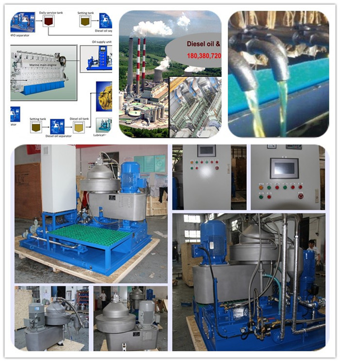Automatically High Power Centrifugal Separator Self Cleaning Type For Waste Oils