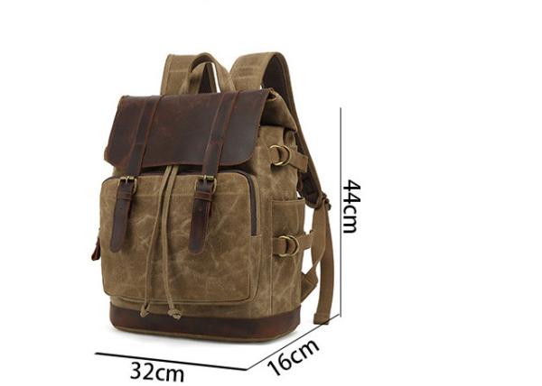 Quality Fits 14 Inch Laptop Canvas Rucksack Casual Daypack for sale