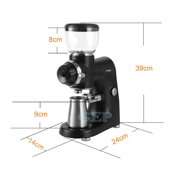 74mm Flat Burr Household Electric Coffee Bean Grinder For Commercial