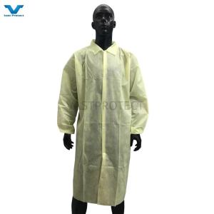Disposable Lab Coat Waterproof Nonwoven Workwear Uniform Microporous Model NO. VPT-501