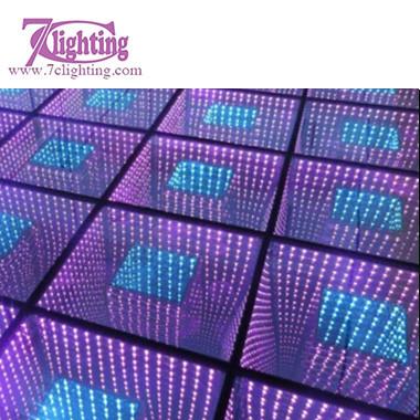 Quality Mirror LED Dance Floor Two Glowing Dancing Floor 50CM by 50CM Floor for Event,Stage,Nightclub Setup for sale