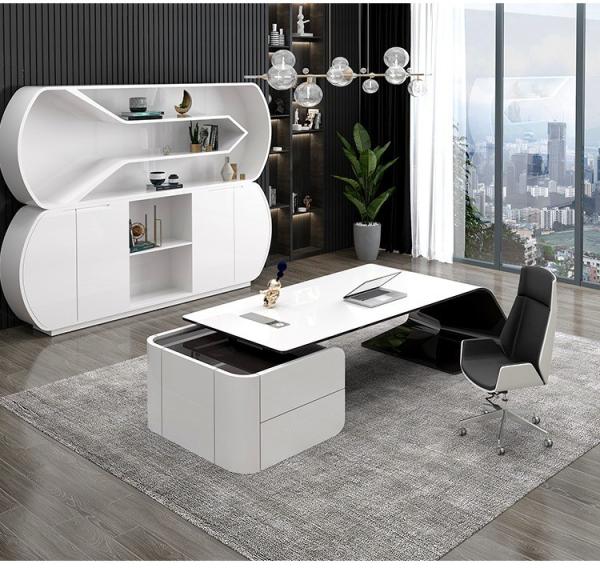 Quality Luxury Executive President Manager Supervisor Desk with MDF Baking Varnish Material for sale