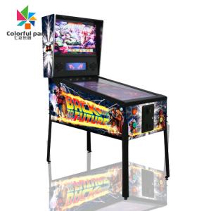 China Wood Coin Operated Arcade Machines Coin Pusher 3 Screen Games Pinball Machine on sale