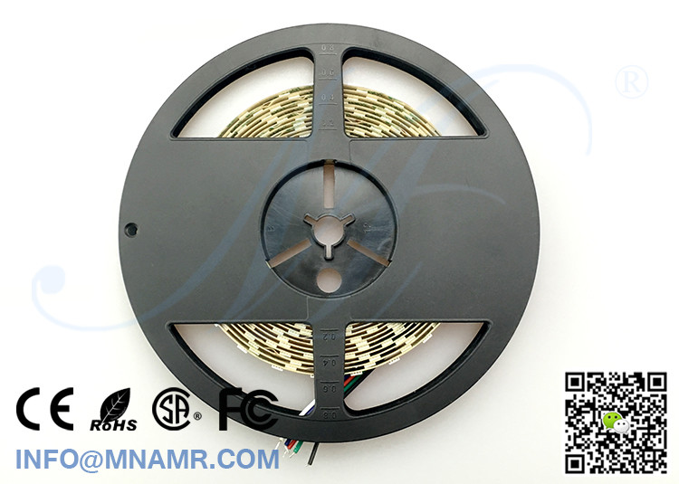 China Supplier 12 Volt 15W 5M/Reel LED Tape Lights RGB CW Under-cabinet Lighting