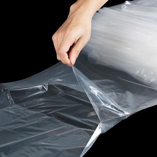 Quality Single Side Opening Clear LDPE Fanfolded Perforated Pre Opened Bags In Box for sale