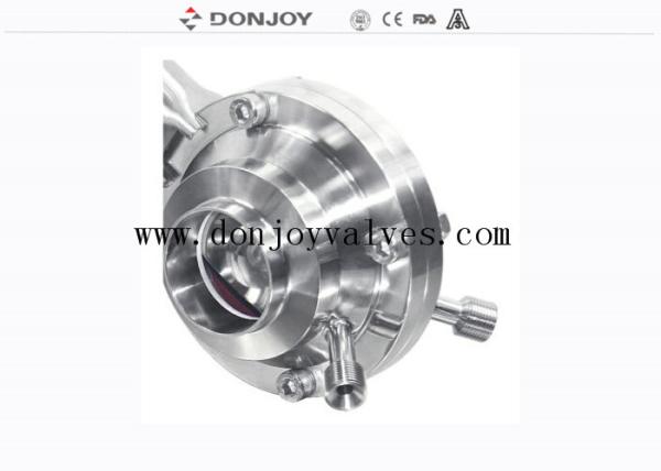 Quality CIP Port DN50 1.4301 Manual Butterfly Sanitary Ball Valve for sale