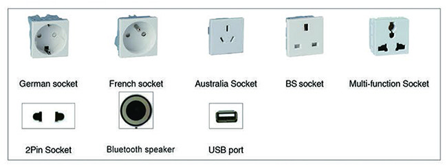 Intelligent Motorized Pop Up Socket Aluminum Tabletop Pop Up Socket