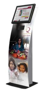 Buy cheap Modular Interactive Information Kiosk With Secondary 19inch Advertising Screen product