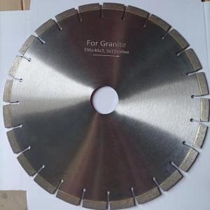 China 350mm Diameter 40mm Segment Shape Granite Cutting Blade for Accurate Block Splitting on sale