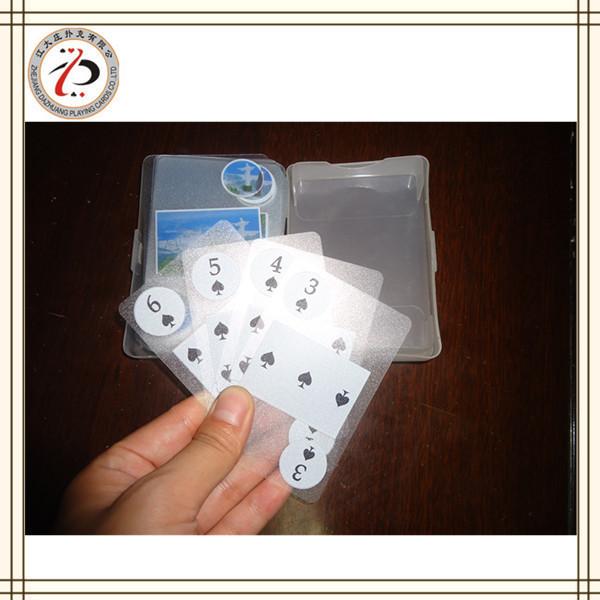 Quality CUSTOM TRANSPARENT PLAYING CARDS for sale