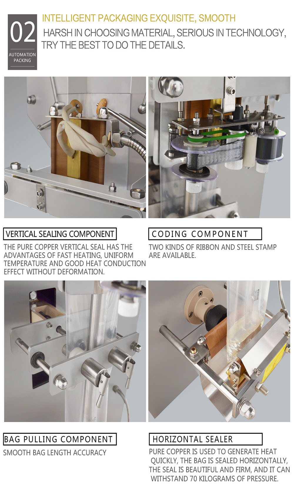 Multi Function Automatic Liquid Pouch Packing Machine For Milk And Water