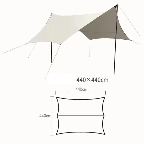 Windproof 210t Polyester Camping Beach Tent Sun Shelter Shade Camping Waterproof Pop up Sun Shelters
