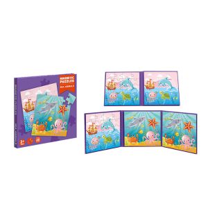 China Magnetic Preschool Educational Toys Sea Animal Jigsaw Puzzles For 3 Year Olds + on sale