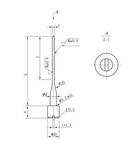Buy cheap Customized Cemented Carbide Ejector Pins Injection Molding product