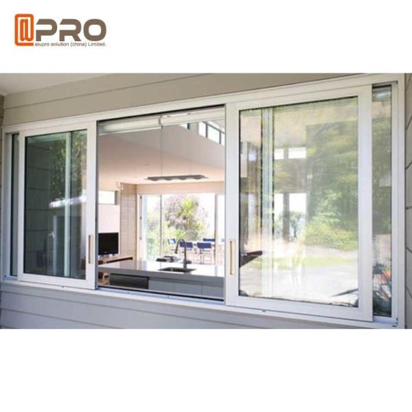 Custom Made Double Glazed Aluminium Sliding Windows Horizontal Opening Pattern