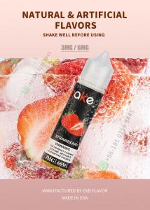 China 60ml Vapor Juice E Liquid For Electric Cigarette Vaporing Juice Smoking Strawberry Flavor on sale