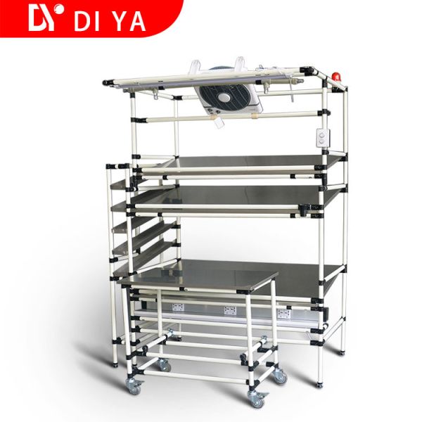 Round Section Movable Workbench For Lean Products and Work Table