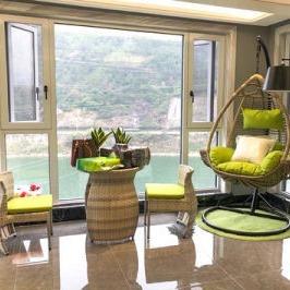 Folded Rattan Dining Set Outdoor Customized Rattan Balcony Set